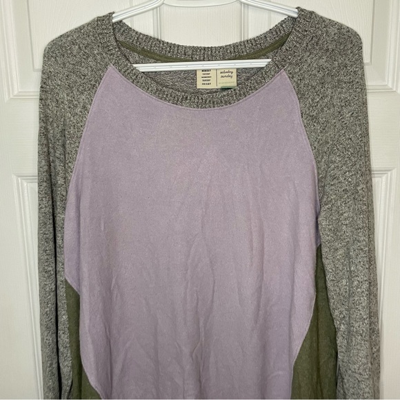 Anthropologie Saturday Sunday Lounge Wear Long Sleeve Pullover Top Large - Picture 2 of 8